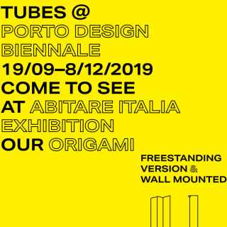 Origami di Tubes tra le icone di design selezionate per la Porto Design Biennale 2019