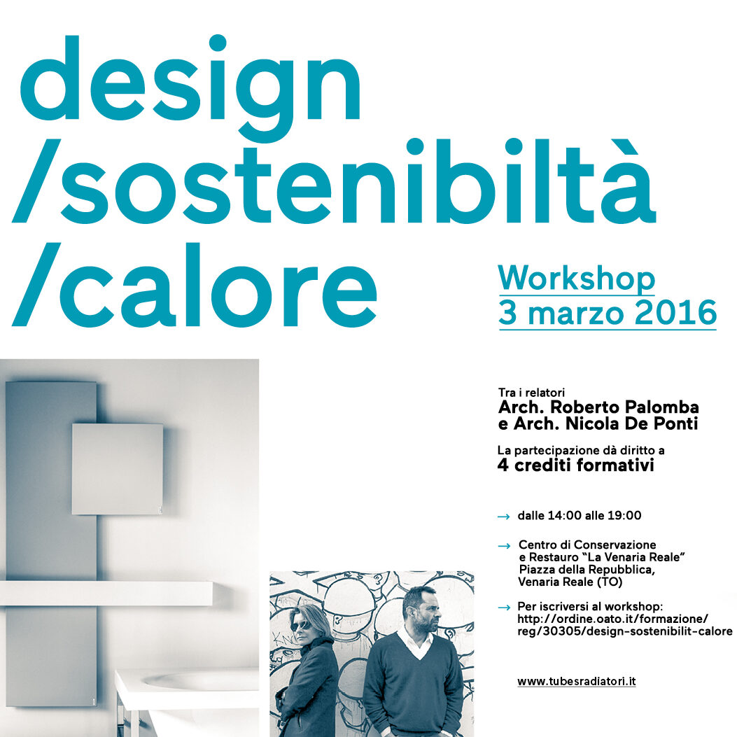Workshop “Design, Sostenibilità, Calore” a Torino